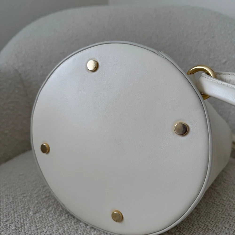 Jacquemus Le Petit Tourni Bucket Bag In Cream. Pristine! - Picture 10 of 16